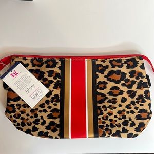 NWT, Taylor Gray Leopard print makeup bag